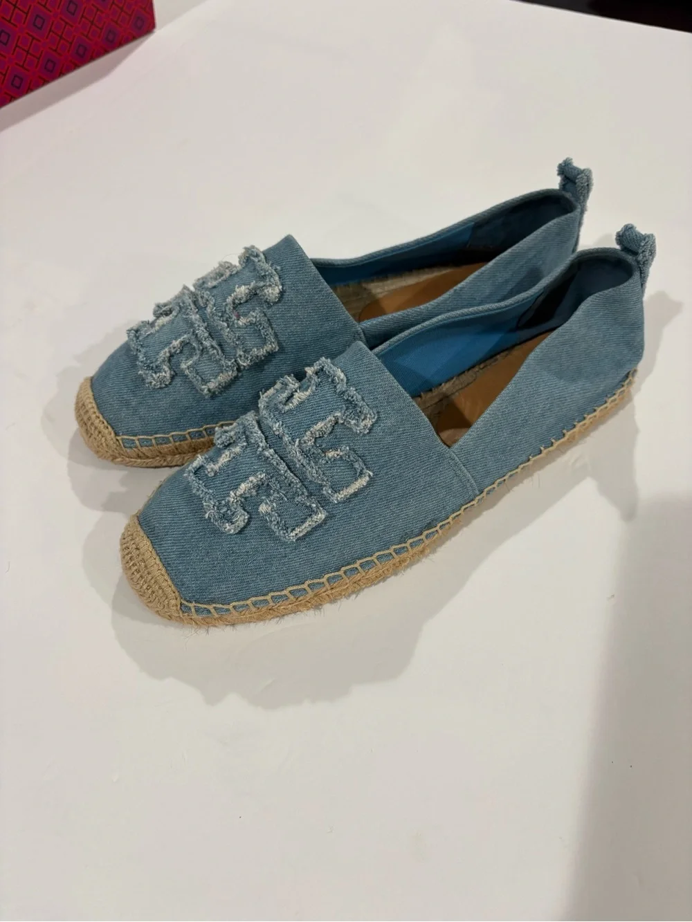 Tory Burch Double T Espadrille Flats | Size 11